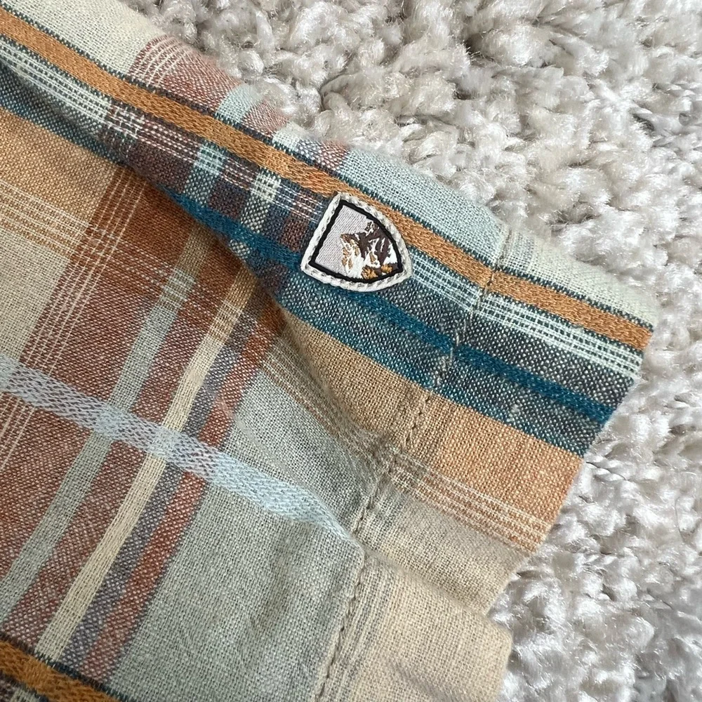 Kuhl Blue and Brown Plaid/Maroon Button-Down Shirt lot - Picture 13 of 14